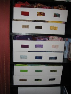 fabric bookcase