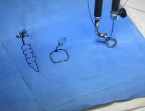 stitching tiny produce