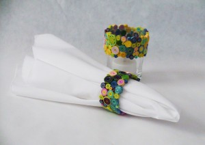 multi color coil napkin ring