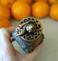 altered bottle fiber art